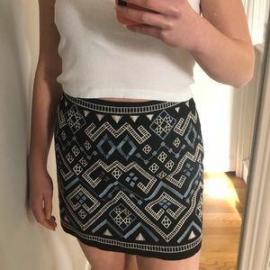Lush patterned miniskirt